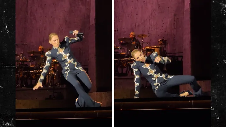 Celine Dion Falls Onstage During Paris Comeback Residency and Gets Right Back Up